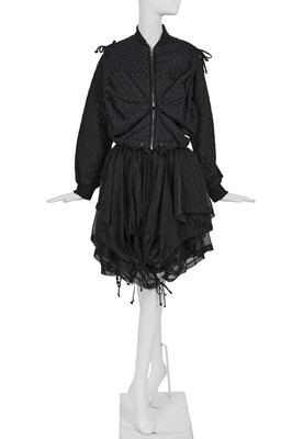 Lot 134 - A Comme des Garçons black ensemble, ‘Modern Sweetness’ collection, Autumn-Winter 1990-91