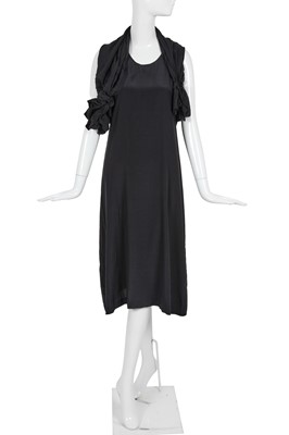 Lot 188 - A Comme des Garçons black silk dress, ‘Square’ collection, Autumn-Winter 2003-04