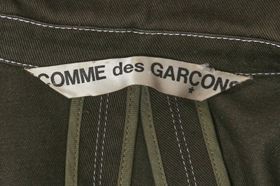 Lot 19 - A Comme des Garçons green and grey cotton ensemble, circa 1980
