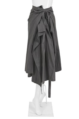 Lot 19 - A Comme des Garçons green and grey cotton ensemble, circa 1980