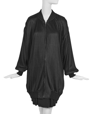 Lot 102 - A Comme des Garçons pleated polyester jacket, ‘Dots, Polyester Pleats’ collection, Autumn-Winter 1985-86