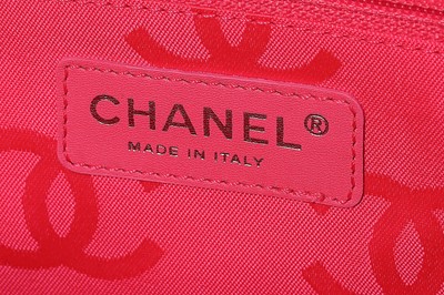 Lot 1 - A Chanel quilted white leather shopper, 1990s,...