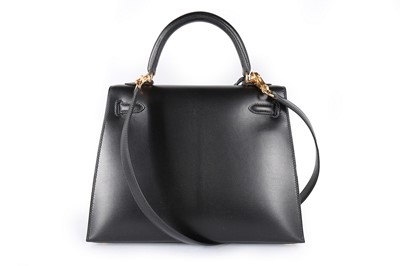 Lot 7 - An Hermès black calf leather miniature Kelly...