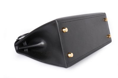 Lot 7 - An Hermès black calf leather miniature Kelly...