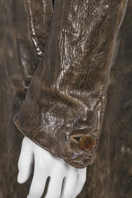 Lot 359 - A Carol Christian Poell men's garment-tanned brown leather coat, 2008