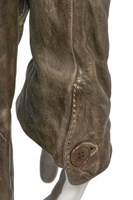 Lot 359 - A Carol Christian Poell men's garment-tanned brown leather coat, 2008
