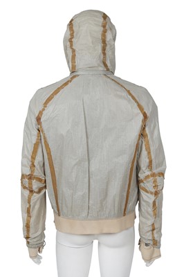 Lot 352 - A Carol Christian Poell men's garment-tanned light grey kangaroo leather jacket, '00 Off Scene' collection, Spring-Summer 2008