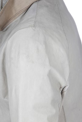 Lot 352 - A Carol Christian Poell men's garment-tanned light grey kangaroo leather jacket, '00 Off Scene' collection, Spring-Summer 2008
