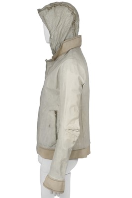 Lot 352 - A Carol Christian Poell men's garment-tanned light grey kangaroo leather jacket, '00 Off Scene' collection, Spring-Summer 2008