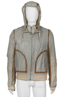 Lot 352 - A Carol Christian Poell men's garment-tanned light grey kangaroo leather jacket, '00 Off Scene' collection, Spring-Summer 2008