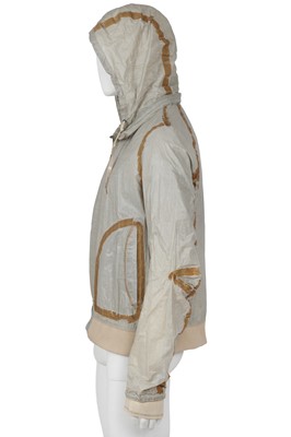 Lot 352 - A Carol Christian Poell men's garment-tanned light grey kangaroo leather jacket, '00 Off Scene' collection, Spring-Summer 2008