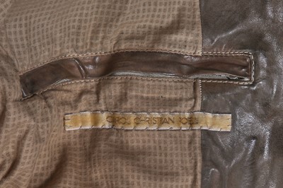Lot 364 - A Carol Christian Poell men's garment-tanned taupe leather jacket, probably 'Self-Same' collection, 2009