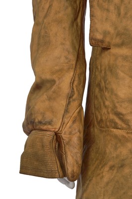 Lot 346 - A Carol Christian Poell men's tan leather coat, 'Disjointed' collection, Autumn-Winter 2007-08