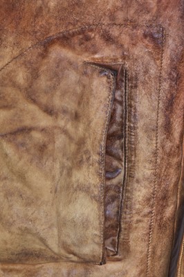 Lot 346 - A Carol Christian Poell men's tan leather coat, 'Disjointed' collection, Autumn-Winter 2007-08