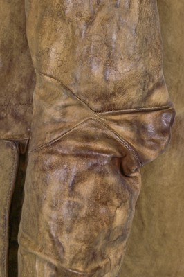 Lot 346 - A Carol Christian Poell men's tan leather coat, 'Disjointed' collection, Autumn-Winter 2007-08