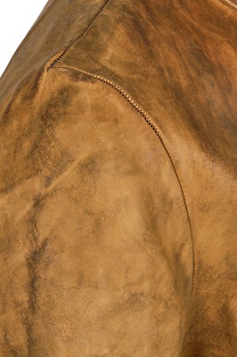 Lot 346 - A Carol Christian Poell men's tan leather coat, 'Disjointed' collection, Autumn-Winter 2007-08