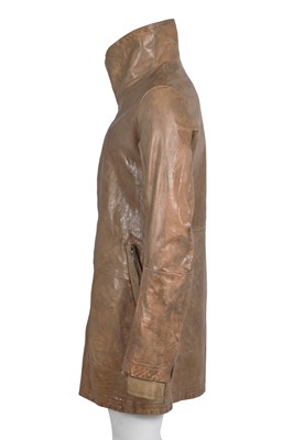 Lot 361 - A Carol Christian Poell men's buff leather coat, probably 'Self-Same' collection, 2009