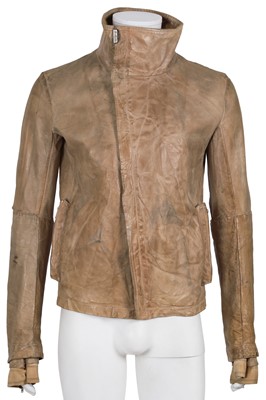 Lot 363 - A Carol Christian Poell men's garment-tanned beige kangaroo leather jacket, 'Self-Same' collection, 2009