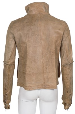Lot 363 - A Carol Christian Poell men's garment-tanned beige kangaroo leather jacket, 'Self-Same' collection, 2009