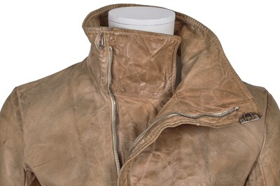 Lot 363 - A Carol Christian Poell men's garment-tanned beige kangaroo leather jacket, 'Self-Same' collection, 2009