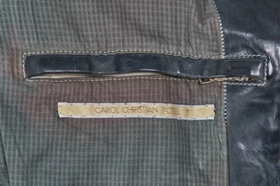 Lot 353 - A Carol Christian Poell men's garment-dyed blue-grey calf leather jacket, '00 Off Scene' collection, Spring-Summer 2008