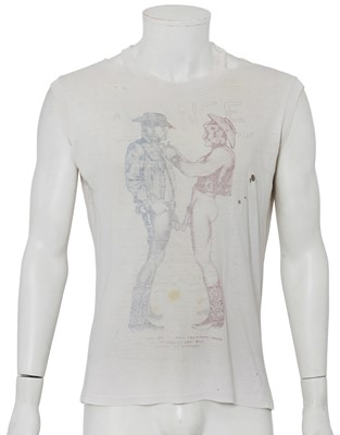 Lot 544 - A Westwood/McLaren Seditionaries printed cotton jersey 'Dancing Cowboys' vest, circa 1977