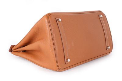 Lot 6 - An Hermès tan togo leather Birkin, 2002, blind...