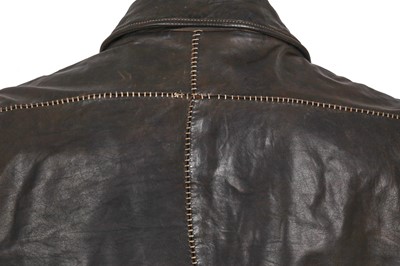 Lot 340 - A Carol Christian Poell men's garment-dyed dark brown calf leather jacket, 'Paranoid' collection, Spring-Summer 2007