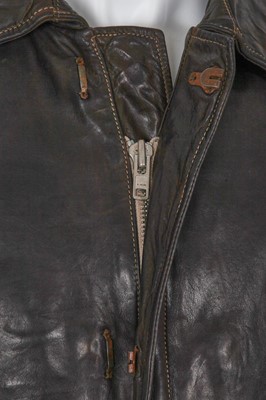 Lot 340 - A Carol Christian Poell men's garment-dyed dark brown calf leather jacket, 'Paranoid' collection, Spring-Summer 2007