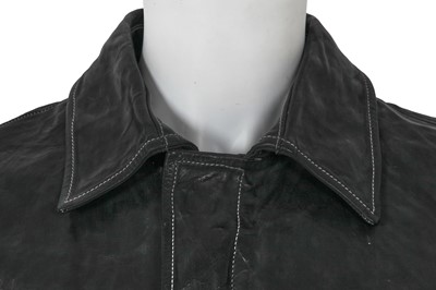 Lot 351 - A Carol Christian Poell men's garment-dyed black calf leather jacket, '00 Off Scene' collection, Spring-Summer 2008