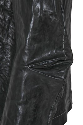Lot 351 - A Carol Christian Poell men's garment-dyed black calf leather jacket, '00 Off Scene' collection, Spring-Summer 2008