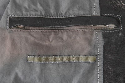 Lot 333 - A Carol Christian Poell men's garment-dyed black deer leather jacket, 'B-Sides' collection, Autumn-Winter 2006-07