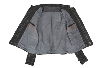 Lot 333 - A Carol Christian Poell men's garment-dyed black deer leather jacket, 'B-Sides' collection, Autumn-Winter 2006-07