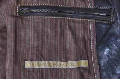 Lot 332 - A Carol Christian Poell men's garment-dyed brown leather jacket, 'B-Sides' collection, Autumn-Winter 2006-07
