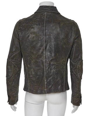 Lot 332 - A Carol Christian Poell men's garment-dyed brown leather jacket, 'B-Sides' collection, Autumn-Winter 2006-07