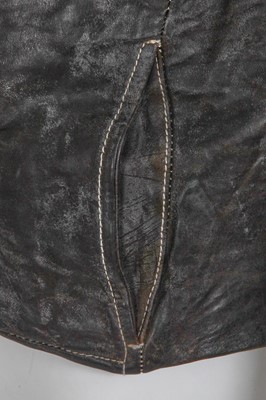 Lot 332 - A Carol Christian Poell men's garment-dyed brown leather jacket, 'B-Sides' collection, Autumn-Winter 2006-07
