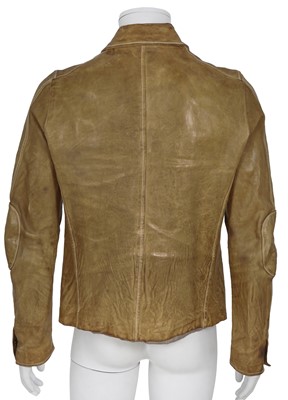 Lot 330 - A Carol Christian Poell men's garment-dyed beige leather jacket, 'Dispossessed' collection, Spring-Summer 2005