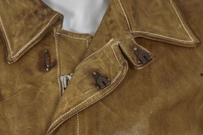 Lot 330 - A Carol Christian Poell men's garment-dyed beige leather jacket, 'Dispossessed' collection, Spring-Summer 2005
