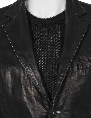 Lot 331 - A Carol Christian Poell men's black blazer and sweater ensemble, 'U-Turn' collection, Spring-Summer 2006