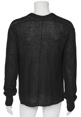Lot 331 - A Carol Christian Poell men's black blazer and sweater ensemble, 'U-Turn' collection, Spring-Summer 2006