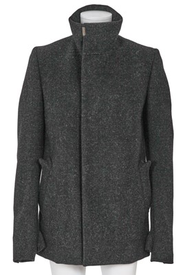 Lot 369 - A Carol Christian Poell men's dark grey wool coat, 'Self-Same' collection, 2009