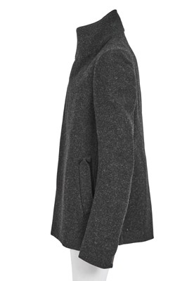 Lot 369 - A Carol Christian Poell men's dark grey wool coat, 'Self-Same' collection, 2009