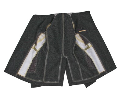 Lot 369 - A Carol Christian Poell men's dark grey wool coat, 'Self-Same' collection, 2009