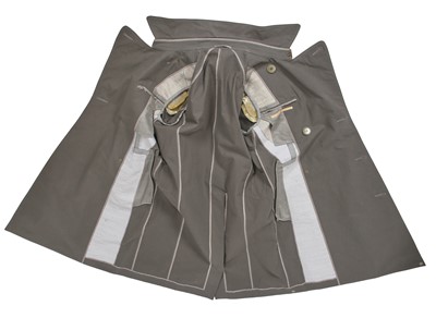 Lot 371 - A Carol Christian Poell men's grey cotton 'Self-Edge' trench coat, 'Dead End' collection, 2010