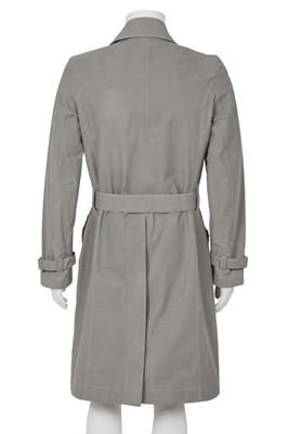 Lot 371 - A Carol Christian Poell men's grey cotton 'Self-Edge' trench coat, 'Dead End' collection, 2010