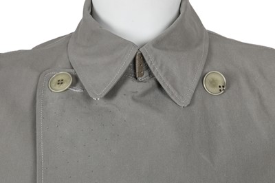 Lot 371 - A Carol Christian Poell men's grey cotton 'Self-Edge' trench coat, 'Dead End' collection, 2010