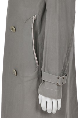 Lot 371 - A Carol Christian Poell men's grey cotton 'Self-Edge' trench coat, 'Dead End' collection, 2010