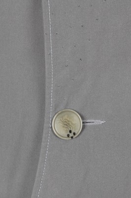 Lot 371 - A Carol Christian Poell men's grey cotton 'Self-Edge' trench coat, 'Dead End' collection, 2010
