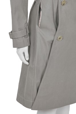Lot 371 - A Carol Christian Poell men's grey cotton 'Self-Edge' trench coat, 'Dead End' collection, 2010