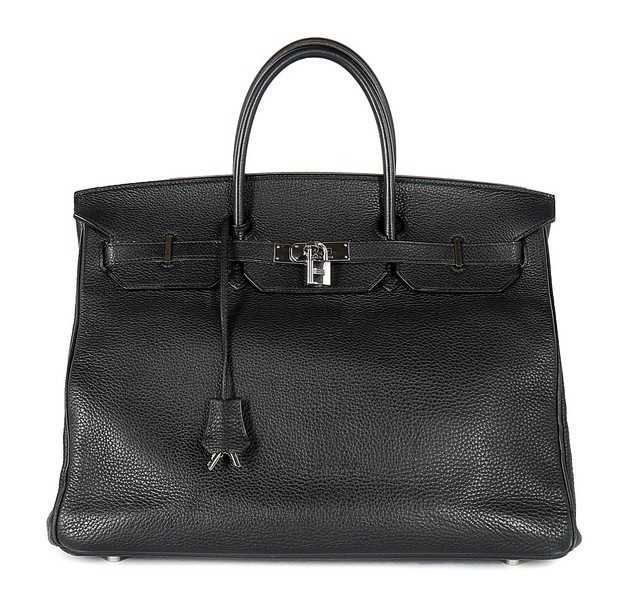 Lot 13 - An Hermès black togo leather Birkin, 2005,...